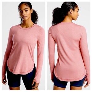Athleta Pink Long Sleeve Tee